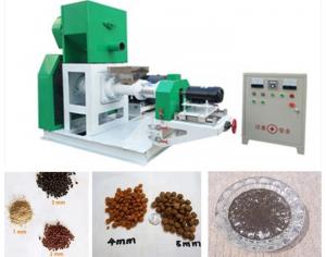 Quality Automatic Floating Fish Feed Extruder Machine , Feed Production Machine for sale