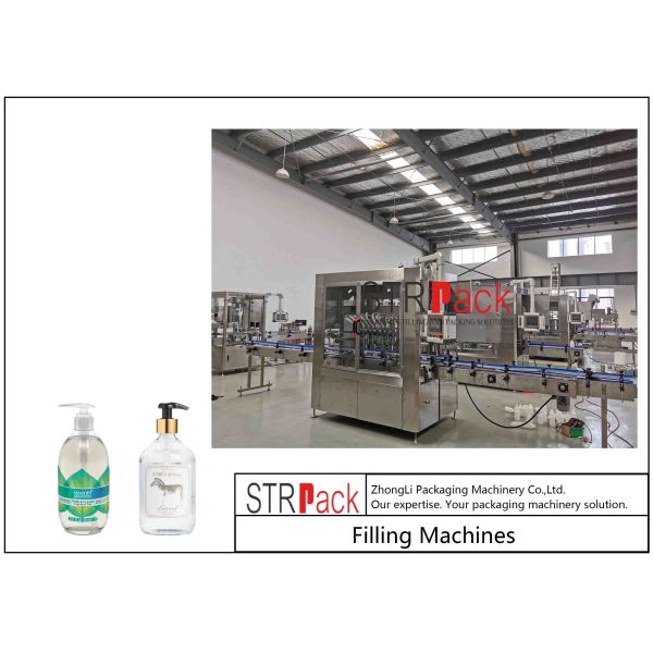 Bottle Automatic High-Precision PLC Controlled Liquid Soap/Hand Sanitizer/Shower Gel Filling Capping Machine Aseptic Fil