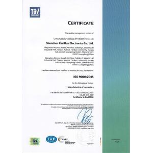 Shenzhen Realrun Electronic Co., Ltd. Certifications