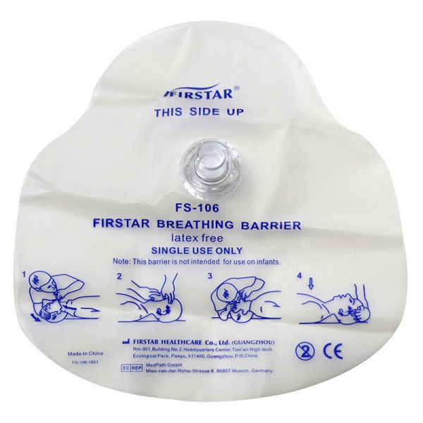 Cpr Practice-Shield Disposable Manikin Face Shields Roll Barrier Pear Shape EVA