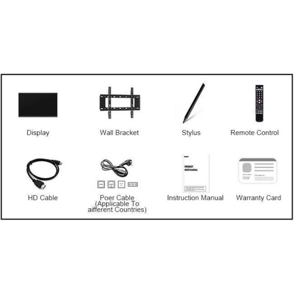 75 Inch Interactive Touch Screen Whiteboard With 3USB HDMI