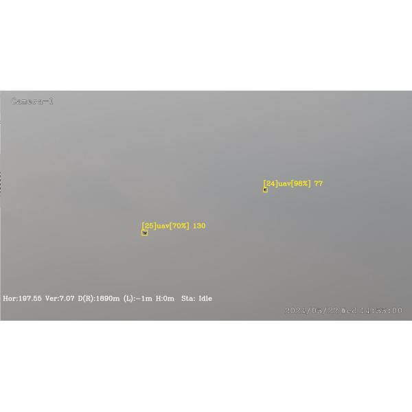 IP66 Drone Detector Multi Spectral Target Recognition System with EO IR Tracking