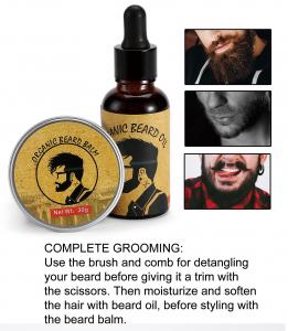 China OEM Big Stock Mens Vegan 100% Organic Moustache Styling Custom Private Label Deep Moisture Shaping Beard Balm on sale