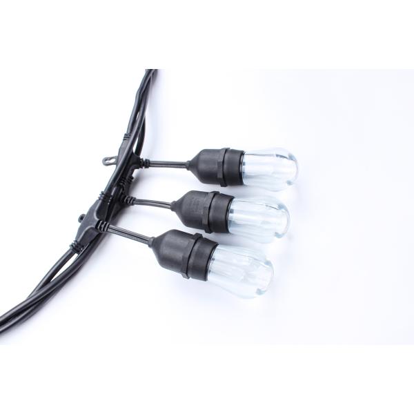 RGBW LED Lights Smart String Lights Christmas IP65 Outdoor 2.4GHz Wi-Fi App Alexa Controlled 24ft 12 LEDs Festoon Lighting