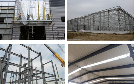 Pre Designed Clear Span Steel Structure Frame Metal Construction Buildings Industrial