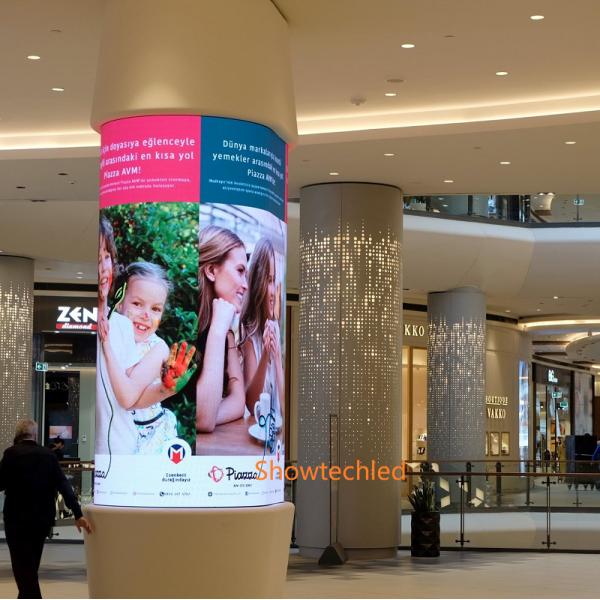 P2 1000cd/M2 Indoor Flexible LED Screen Curved LED Display Screen Wall SMD1415
