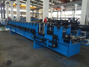 Quality C Purlin Rack Roll Forming Machine With 7 Rollers Flatten System for sale