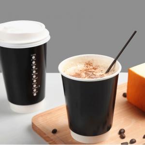 Quality EN13432 Disposable Paper Cups 400Ml 12Oz Custom Takeaway Coffee Cups With Lid for sale