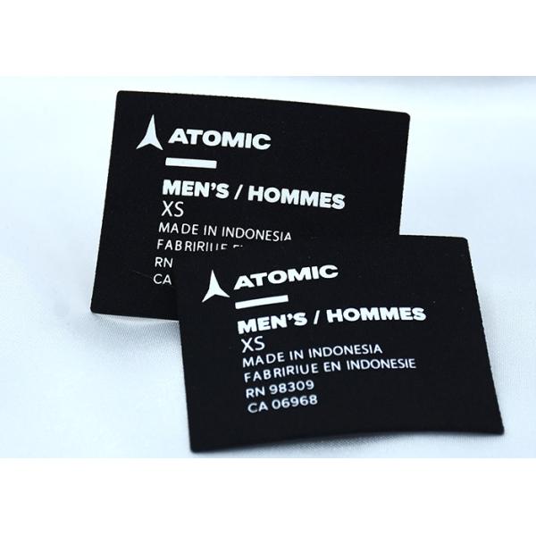 OEKO-TEX 3D Silicone Clothing Labels Flat Screen Printed Patches