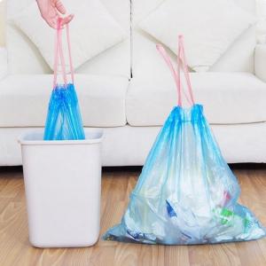 Kitchen Waste Disposal Biodegradable Drawstring Trash Bag with Drawstring