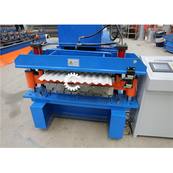 Building Roofing Sheet Roll Forming Machine , Roofing Sheet Making Machine