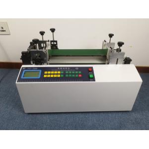 China Portable Foam / PVC Flexible Tube Cutting Machine Max 50MM OD English Language on sale