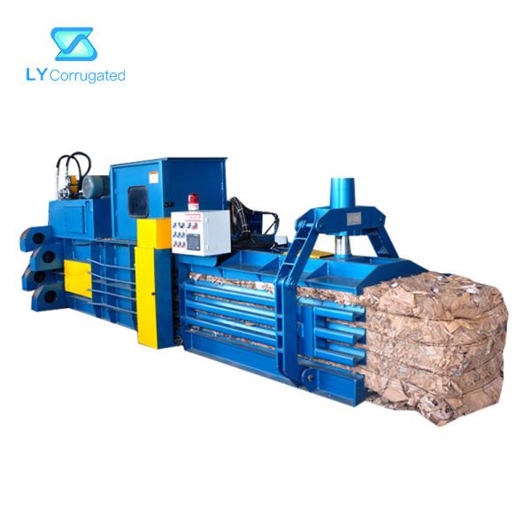 Horizontal Auto Cardboard Box Packing Machine Baler 500kg/M3 Density