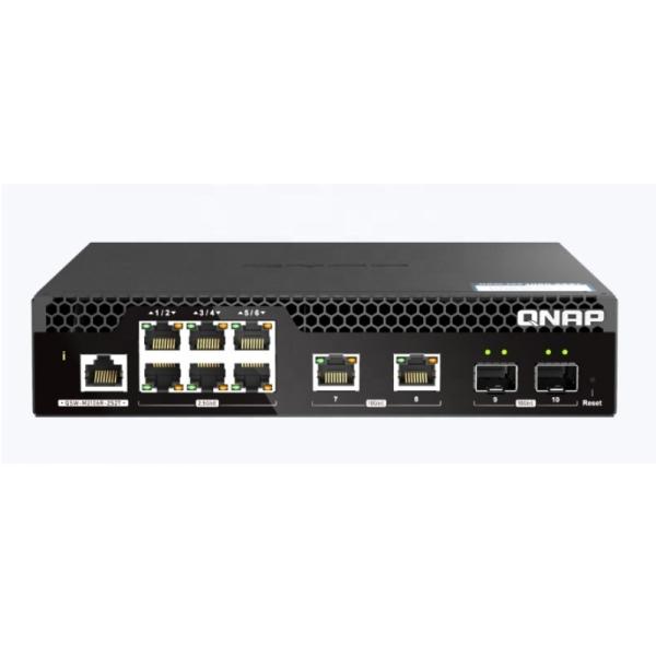 QSW-M2106R-2S2T 6x2.5GbE RJ45 Port 2x10GbE RJ45 Port 2x10GbE SFP Optical Port L2 Web-based NMS Switch