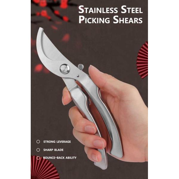 Elbow Shape Bypass Pruning Shear Pruner With Precision Blade For Gardening Trimming Plant Tree Flower