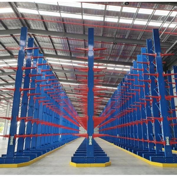 Multi Tier Structure Warehouse Cantilever Racking Boltless Assembly Custom Capacity