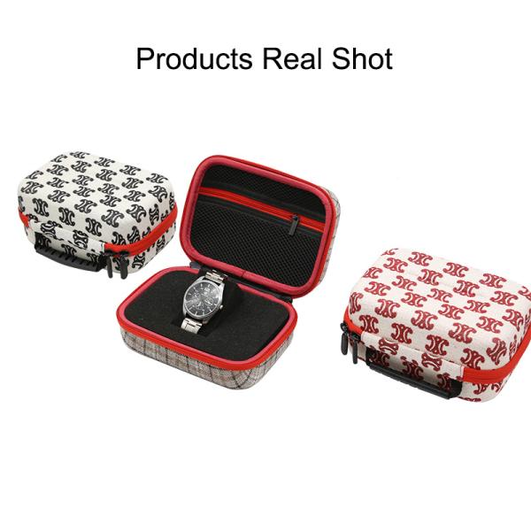 Dustproof EVA Watch Display Storage Case ODM With Zipper Closure
