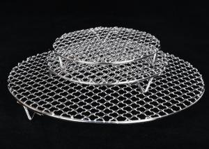 Quality Non Stick Stainless Steel BBQ Grill Mesh 20 Inch Round Grill Grate for sale