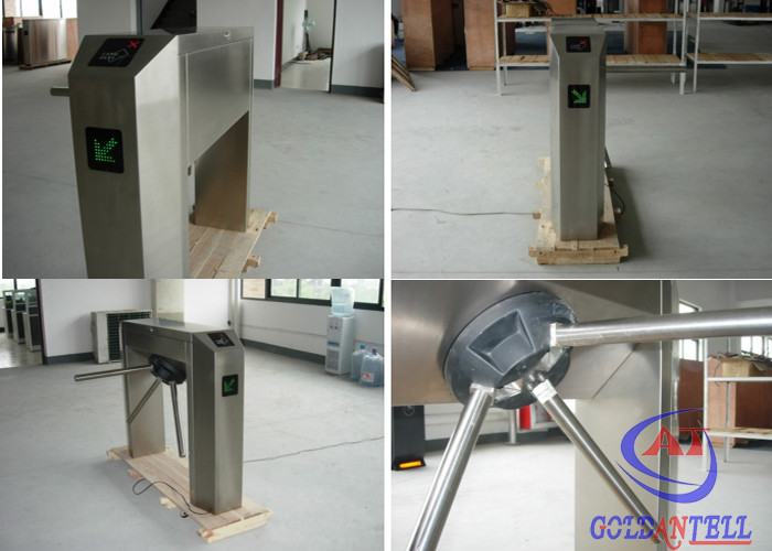 Biometric function rolling gate tripod turnstile with counter in rustproof