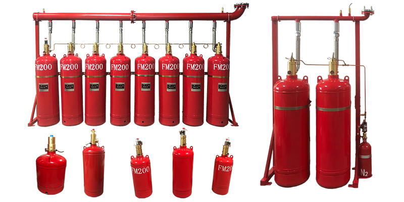 4.2MPa FM200 Fire Suppression System with Automatic Control and Enclosed Flooding for Effective Fire Extinguishing
