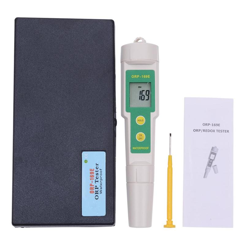 Waterproof ORP Meter with Replaceable Electrode and 0~±1999mV Range for Accurate Redox Testing