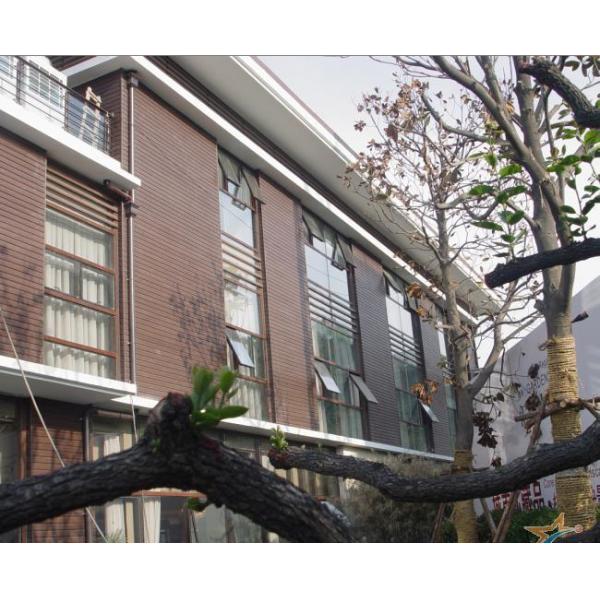 117 X 14MM Graphic WPC Wall Panel Wpc Outdoor Wall Cladding