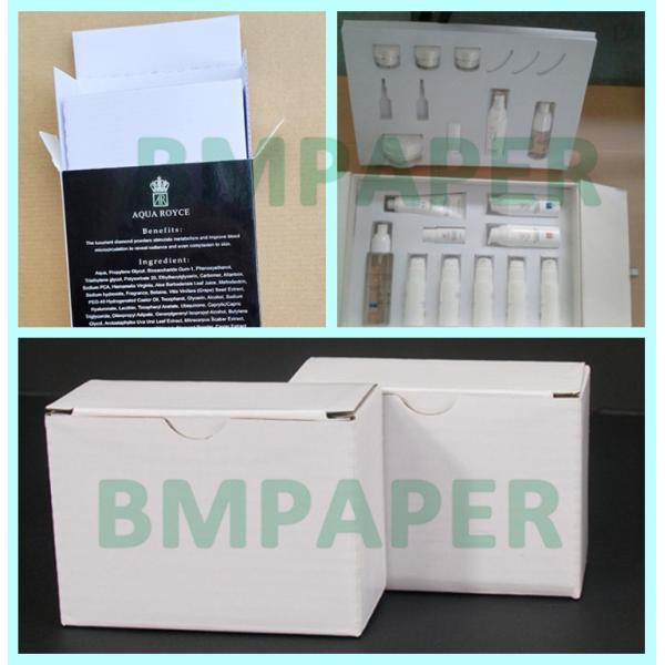 White 3 Layer Corrugated Paper For Perfume Box Liners E F Flute 70 x 100cm