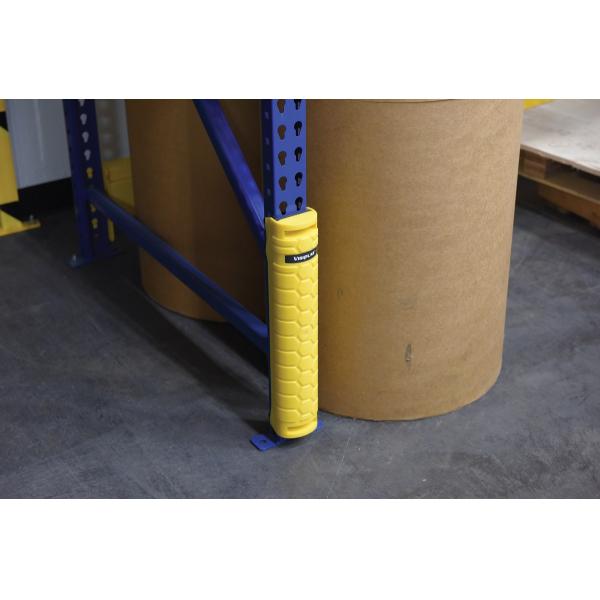 Industrial Warehouse Pallet Rack Column Protection Flexible Plastic Guard Upright Protector