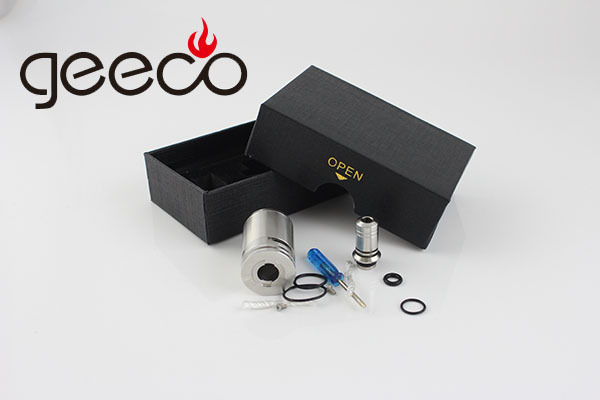 Gecco Genesis e-cig rebuildable atomizer immortalizer stainless atomizer with Squape rs