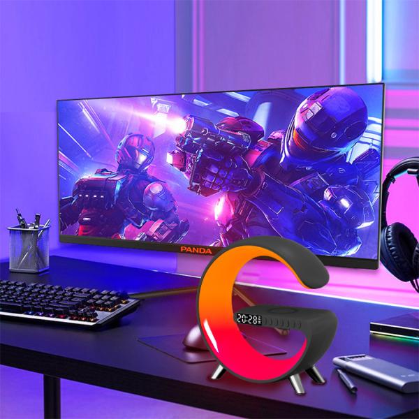 Portable G Speaker Lamp - High Sound Quality with Voice Control for Bedroom