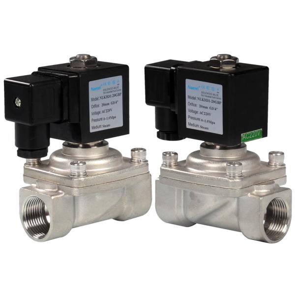 0 Psi Solenoid Control Valve Pressure Started Steam Direct Lifting 3 / 8 - 2 Inch Size