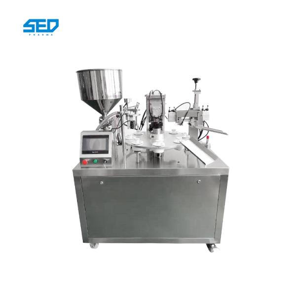 Efficient Semi Automatic Tube Filling And Sealing Machine Plastic Laminated Tube Use