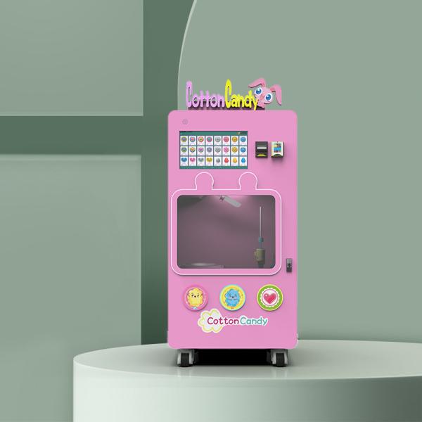 Remote Control Robot Cotton Candy Vending Machine GPS Positioning Automatic