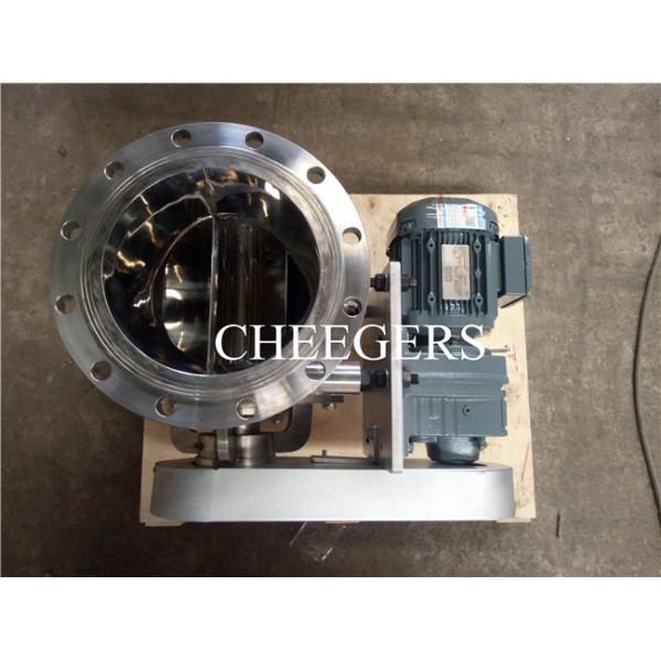 SS304 DN200 Pneumatic Rotary Valve Tapioca Starch Airlock Feeders