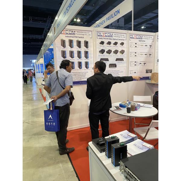 RS232 Serial Converter Multimode Fiber Optic 850nm Duplex SC Port Wall Mounted