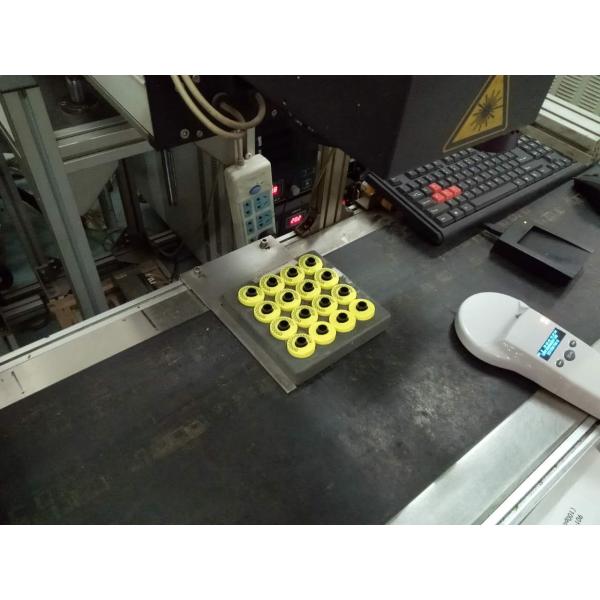 Round Reuse FDX-B TPU EID RFID Animal Ear Tag yellow color ISO11784/ ISO11785