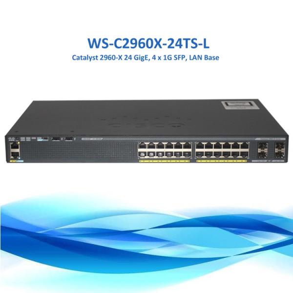 NEW Cisco Network Switch 2960X series WS-C2960X-24TS-L 24 Port Gigabit Switch