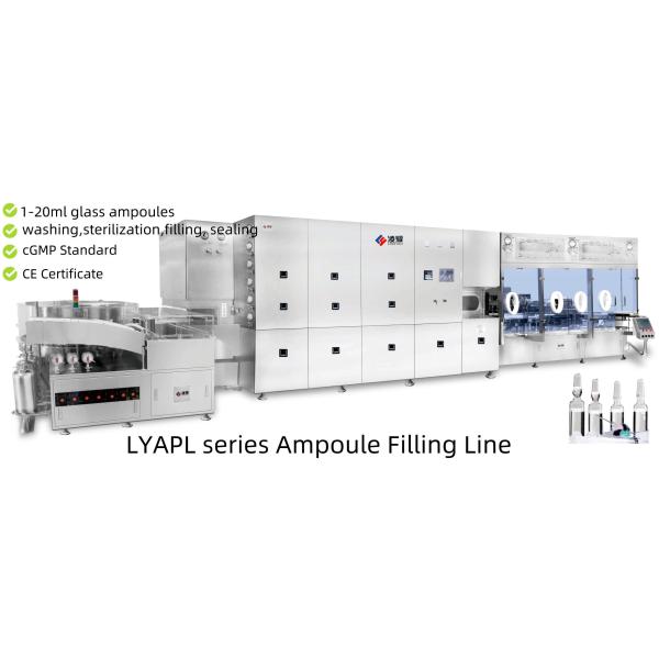 Aseptic Ampoule Filling Line for High Precision Vaccine and Biologics EU GMP Compliant, 99.9% Sterility Assurance