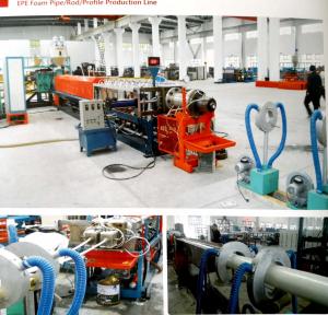 China SP-75 EPE foam pipe/rod profile production line on sale