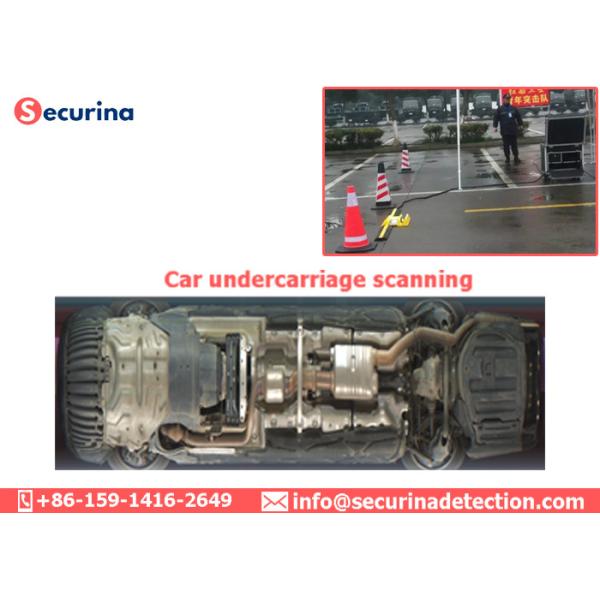 Under Vehicle Car Surveillance Equipment IP68 With Multi Language User Interface