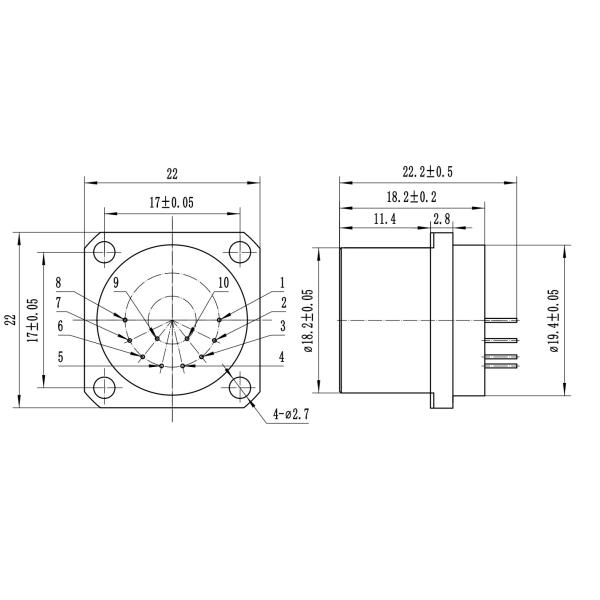 Multifunctional miniaturized range detector with accelerometer for various