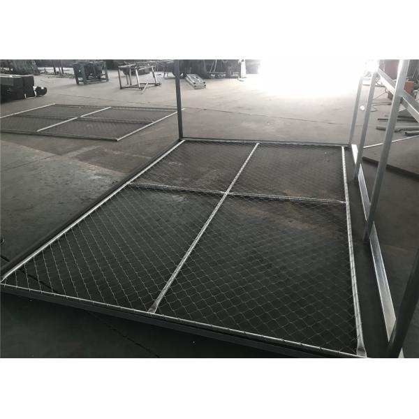 Chain Mesh Construction Wire Fence Panels OD 33.2mm wall thick 1.5mm Mesh 60mmx60mm Diameter 2.7mm