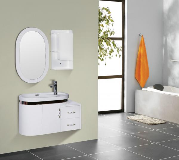 Buy Round type 15mm PVC Material ceramic vanity top with integrated sink 90 X 45 / cm at wholesale prices
