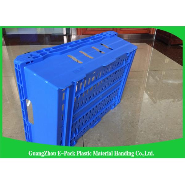 Household Plastic Food Crates Foldable Folding Solid For Fruit And Vegetable