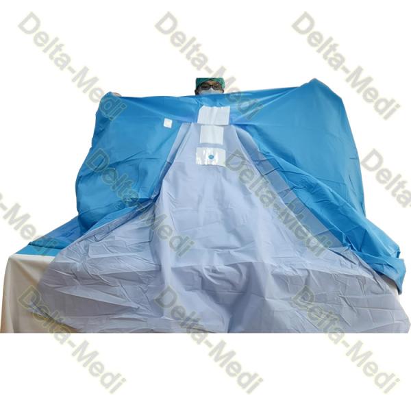 Mesh Screen Urology TUR Disposable Sterile Drape With Pouch / Finger Cot