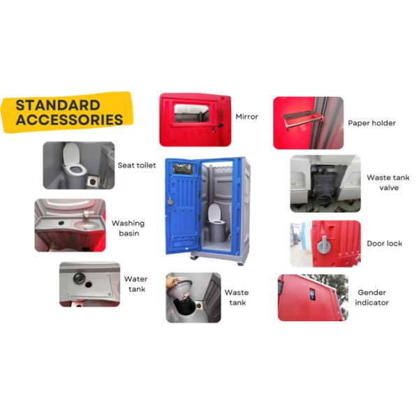 Rental Readymade Plastic Toilet