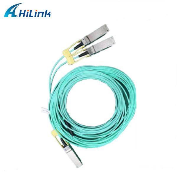 200G QSFP56 To QSFP56 2*100G Active Optical Cable PAM4 AOC Infiniband Support
