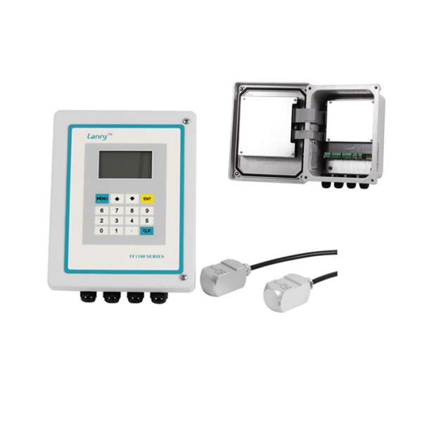 Chemical Clamp On Ultrasonic Flow Meter With Non Invasive Transducers
