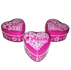 China Decorative Heart Shaped Tin Gift Box Holiday Promotion Gift Metal Tin Packaging on sale