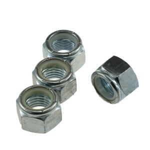 M8 CL10 Galvaznied Hex Jam Nylon Lock Nuts High Strength